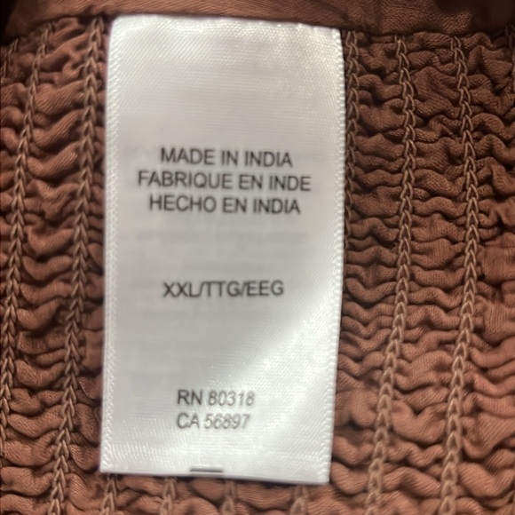 NWT Lucky Brand Lucky Brand Women's Button Front Matchback Top size 2X - Picture 9 of 11